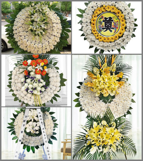 山东青岛莱西市马连庄镇方里村花圈速递